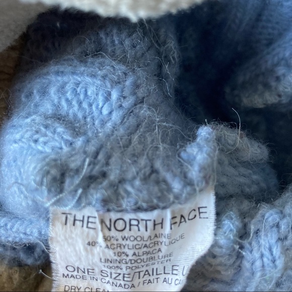 The North Face wool mix knit beanie. EUC - Picture 2 of 3